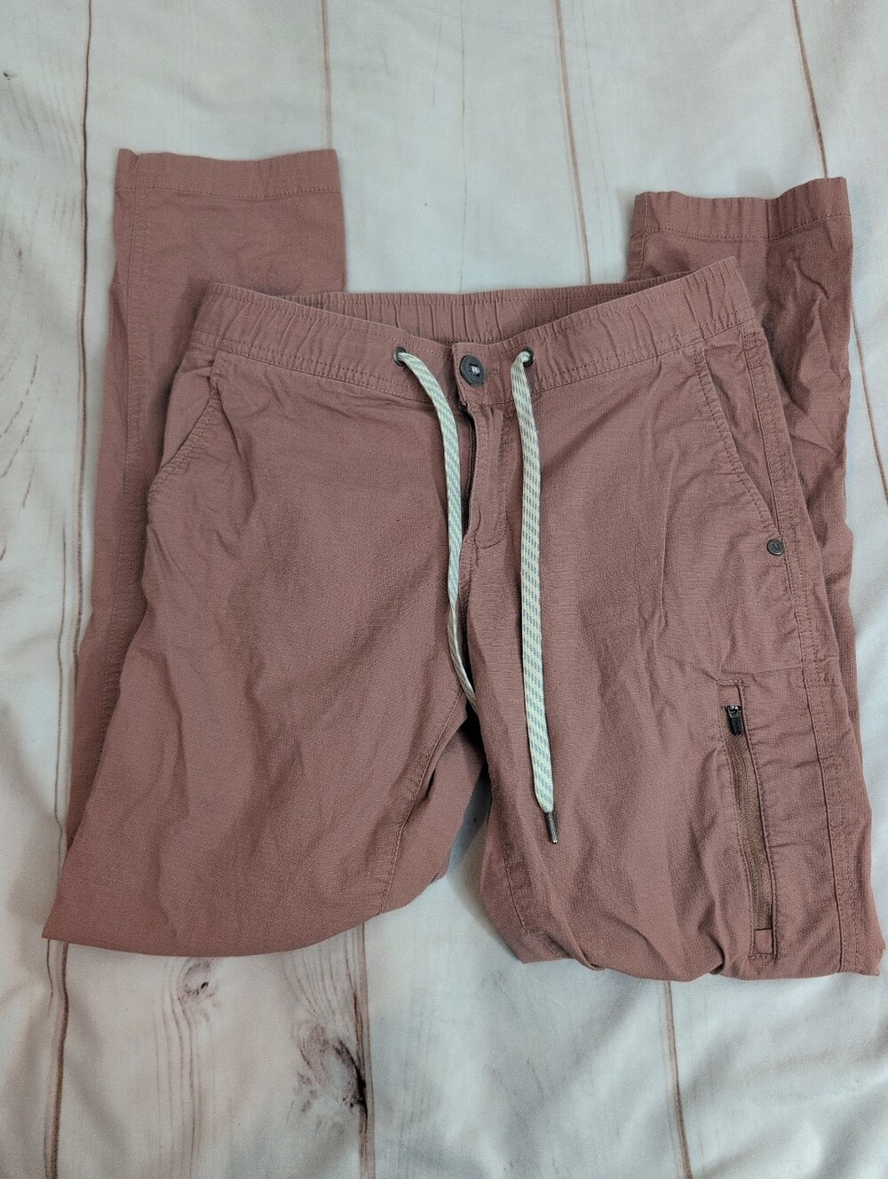 Vuori Women’s Ripstop Pants XS Dusty Rose Pink Organic Cotton Hiking VW401
